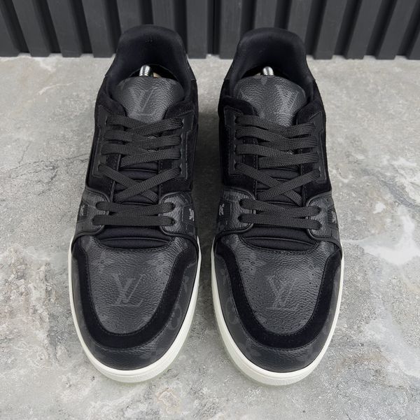 LV Trainer Monogram Eclipse кросівки чорні 4089 фото