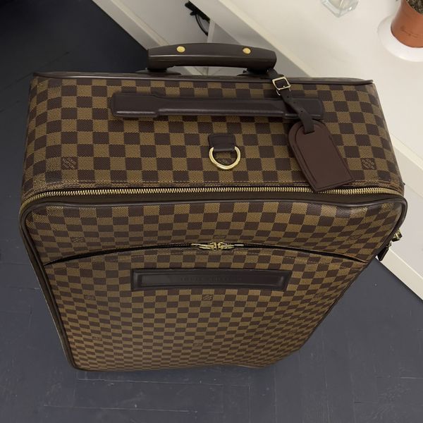 Pegase 65 Damier Ebene валіза коричнева шкіряна 003 фото