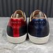Ace Blind Embroidered Web Sneakers Black Leather