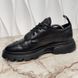 Monogram Bold Wingtip дербі чорні шкіряні 3666 фото 5