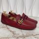 Marmont Double G Web Driving Moccasin Red Leather