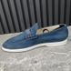 Estate Loafers Blue Grained Leather