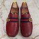 Marmont Double G Web Driving Moccasin Red Leather
