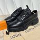 Monogram Bold Wingtip дербі чорні шкіряні 3666 фото 1