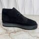 NIGO Damier Giant LV Cozy Lined черевики чорні замшеві на хутрі 3309 фото 3