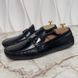 Racetrack Driving Moccasin Black Glazed Leather