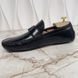 Racetrack Driving Moccasin Black Glazed Leather