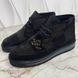 NIGO Damier Giant LV Cozy Lined черевики чорні замшеві на хутрі 3309 фото 6