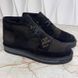 NIGO Damier Giant LV Cozy Lined черевики чорні замшеві на хутрі 3309 фото 7