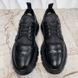 Monogram Bold Wingtip дербі чорні шкіряні 3666 фото 4