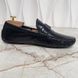 Racetrack Driving Moccasin Black Glazed Leather