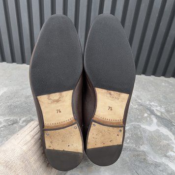 Jordaan Horsebit Loafers Brown Leather