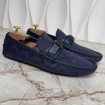 Hockenheim Monogram Jacquard Moccasin Blue