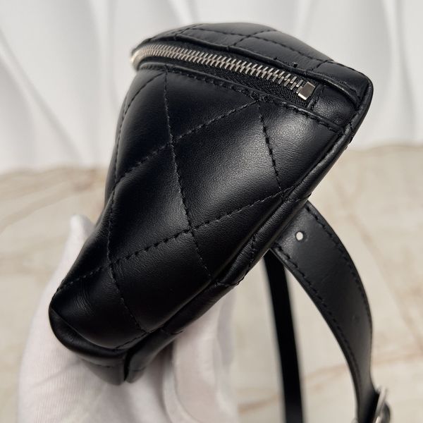 Uniform Belt Bag Black Matelasse Lambskin