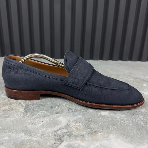 Saint Germain Loafers Blue Nubuck