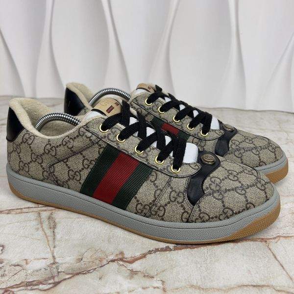 Screener GG Supreme Canvas Beige Sneakers