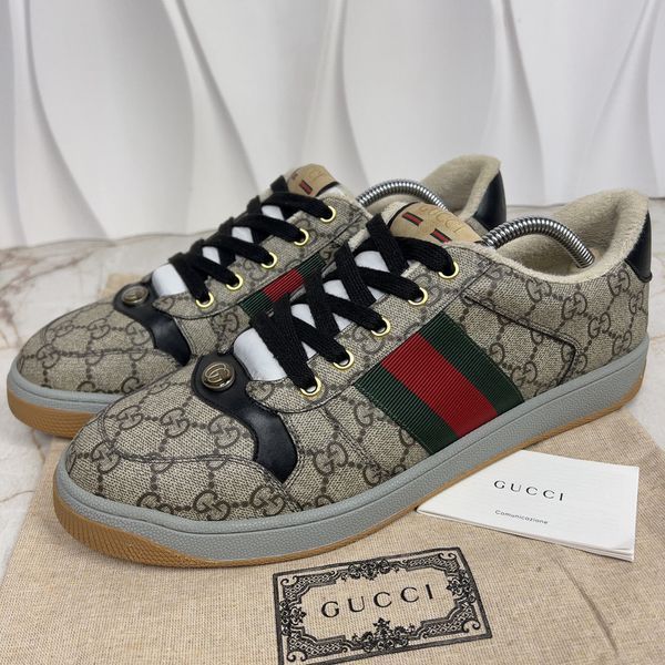 Screener GG Supreme Canvas Beige Sneakers