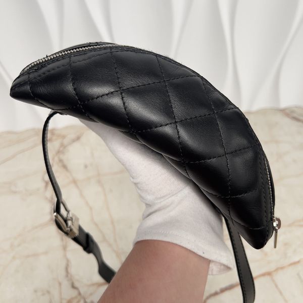 Uniform Belt Bag Black Matelasse Lambskin