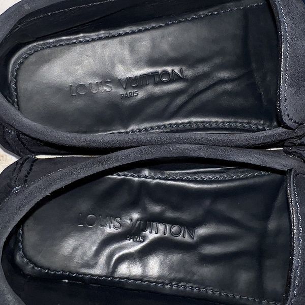 Monte Carlo Driving Moccasins Blue Suede
