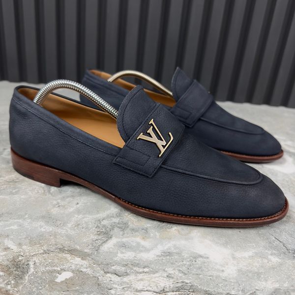 Saint Germain Loafers Blue Nubuck
