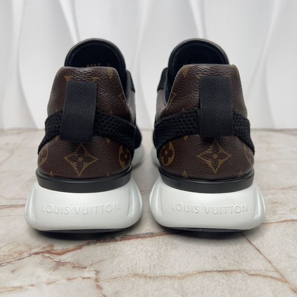 Fastlane Monogram кросівки чорні з сітки 3774 фото