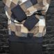 Parker Hoodie Sweater Damier Blue Brown Cashmere Wool Blend