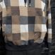 Parker Hoodie Sweater Damier Blue Brown Cashmere Wool Blend