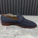 Saint Germain Loafers Blue Nubuck
