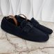 Monte Carlo Driving Moccasins Blue Suede