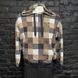 Parker Hoodie Sweater Damier Blue Brown Cashmere Wool Blend