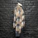 Parker Hoodie Sweater Damier Blue Brown Cashmere Wool Blend