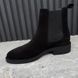 LV Charonne Chelsea Boot Monogram Black Suede