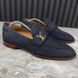 Saint Germain Loafers Blue Nubuck