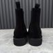 LV Charonne Chelsea Boot Monogram Black Suede
