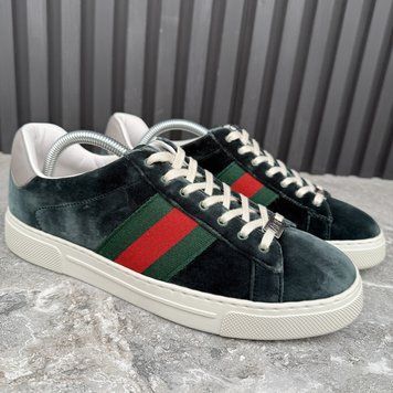 ACE Web Sneakers Green Velour