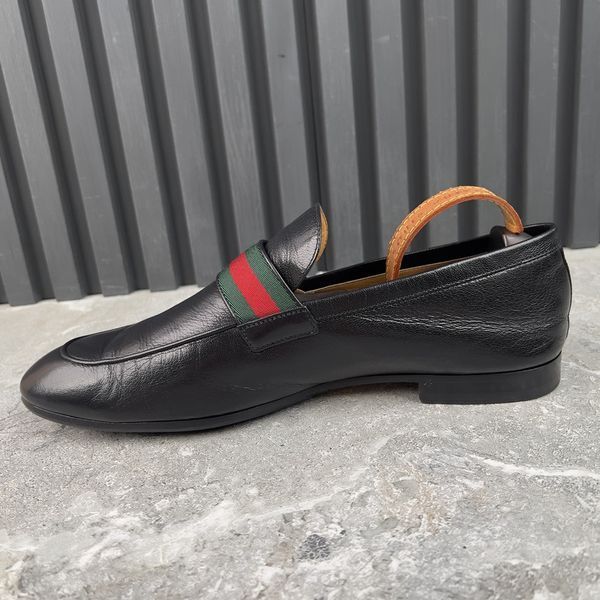 Donnie Web GG Loafers Black Leather