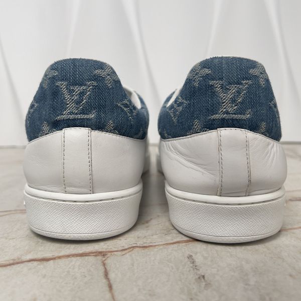 Luxembourg Sneakers Monogram Denim White