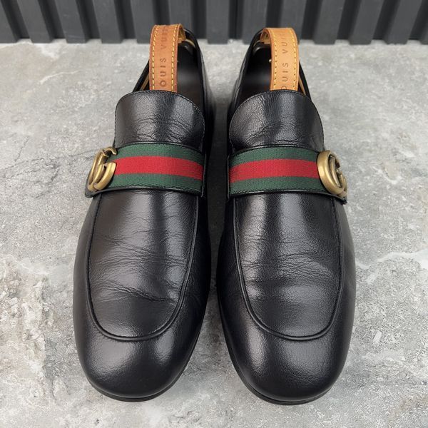 Donnie Web GG Loafers Black Leather
