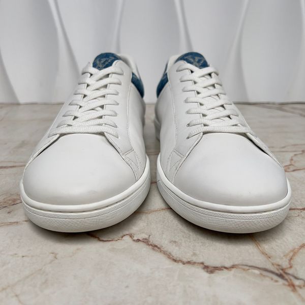 Luxembourg Sneakers Monogram Denim White