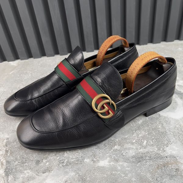 Donnie Web GG Loafers Black Leather