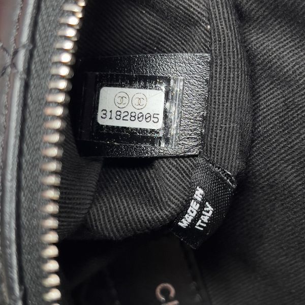 Uniform Belt Bag Black Matelasse Lambskin