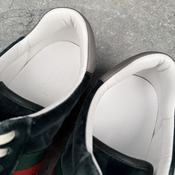 ACE Web Sneakers Green Velour