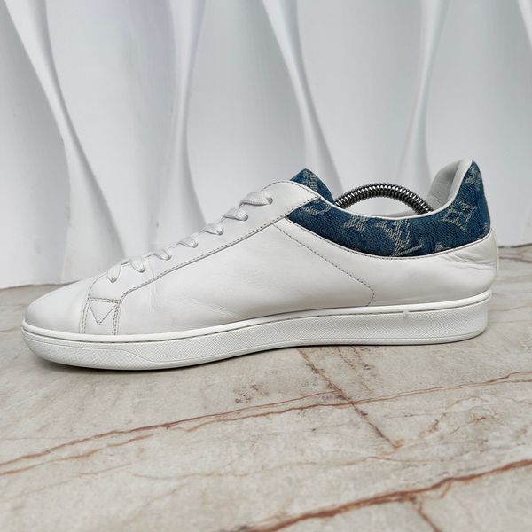 Luxembourg Sneakers Monogram Denim White