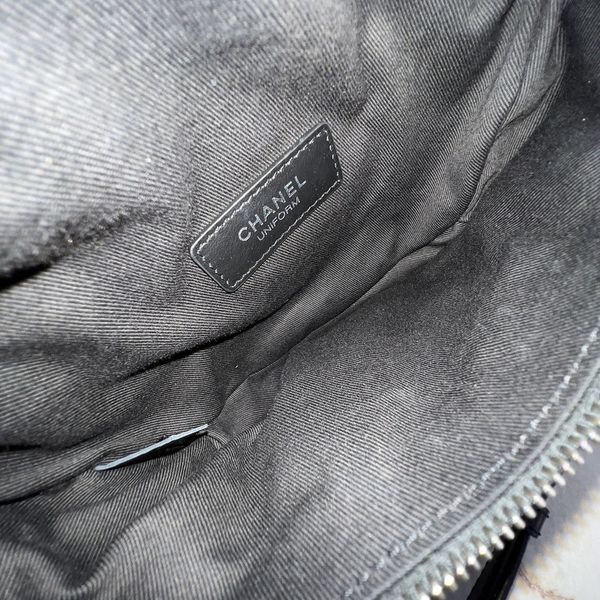 Uniform Belt Bag Black Matelasse Lambskin