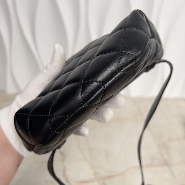 Uniform Belt Bag Black Matelasse Lambskin
