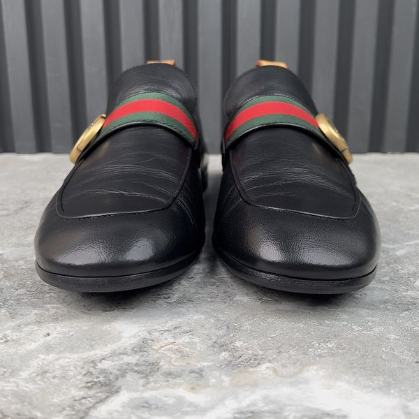 Donnie Web GG Loafers Black Leather