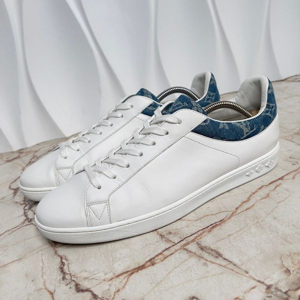 Luxembourg Sneakers Monogram Denim White