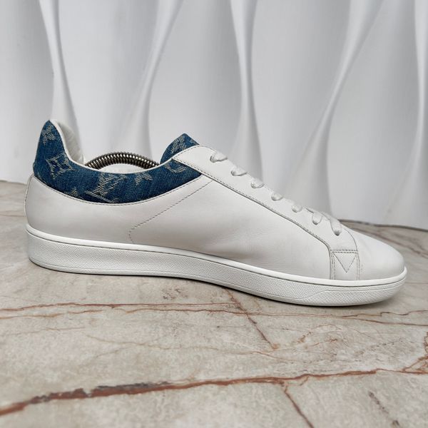 Luxembourg Sneakers Monogram Denim White