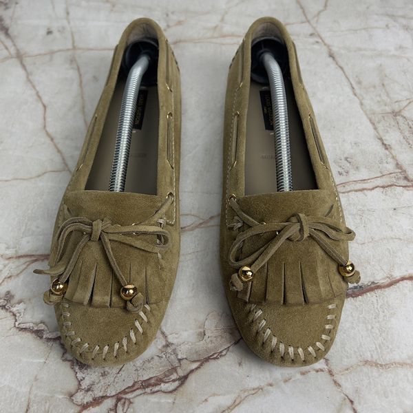 Moccasins Beige Suede