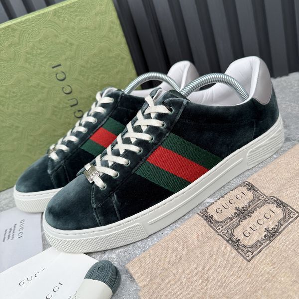 ACE Web Sneakers Green Velour